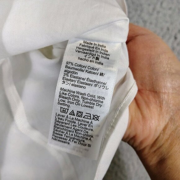 J.Crew Cecily Top Women's 00 White Voluminous Sleeve Cropped Blouse Preppy NWT - Picture 6 of 12